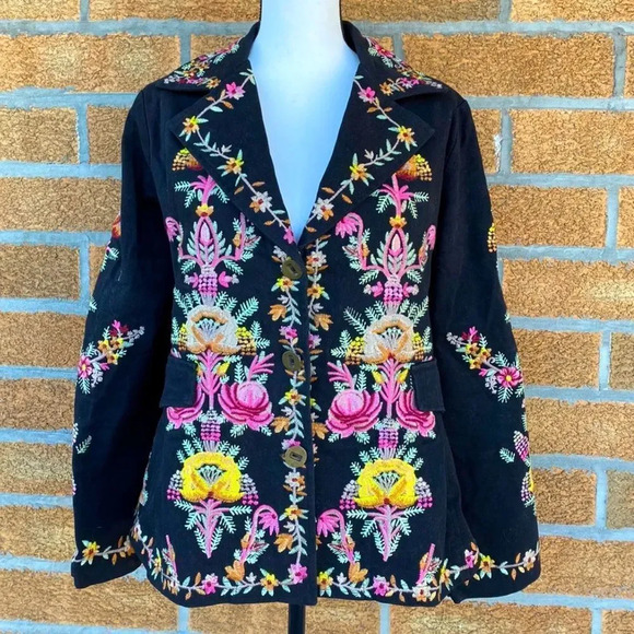 Hopeless Romantic Natalya Embroidered Jacket - Picture 1 of 12